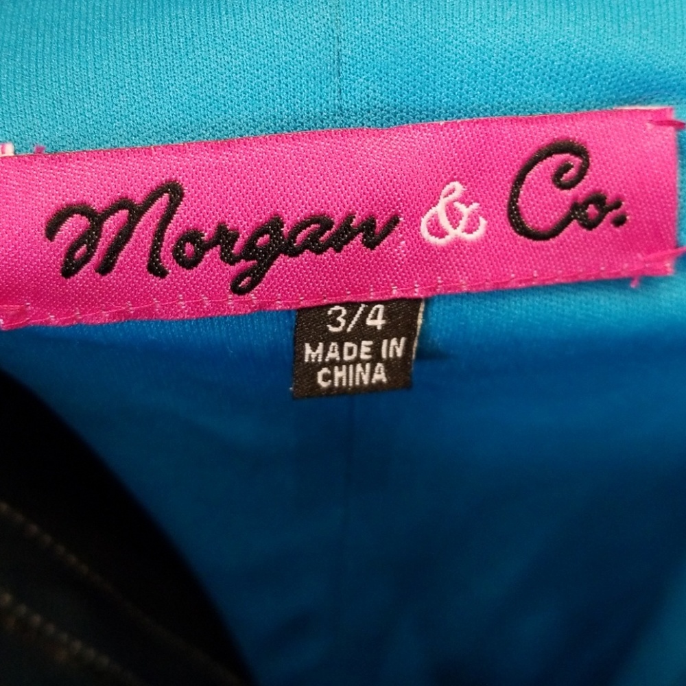 Morgan & Co Rhinestone Detail Open Back prom Dres  - Picture 8 of 8